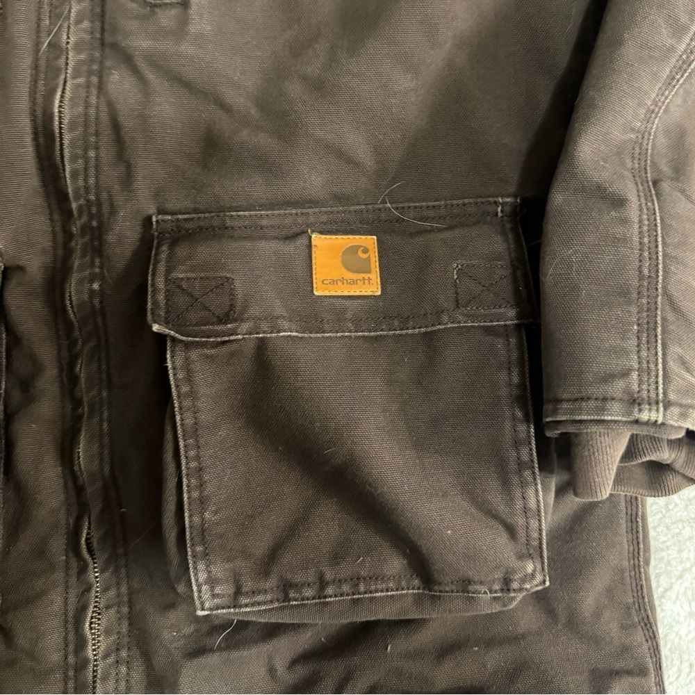 Kids vintage Carhartt Sherpa lines jacket XL - Picture 2 of 4